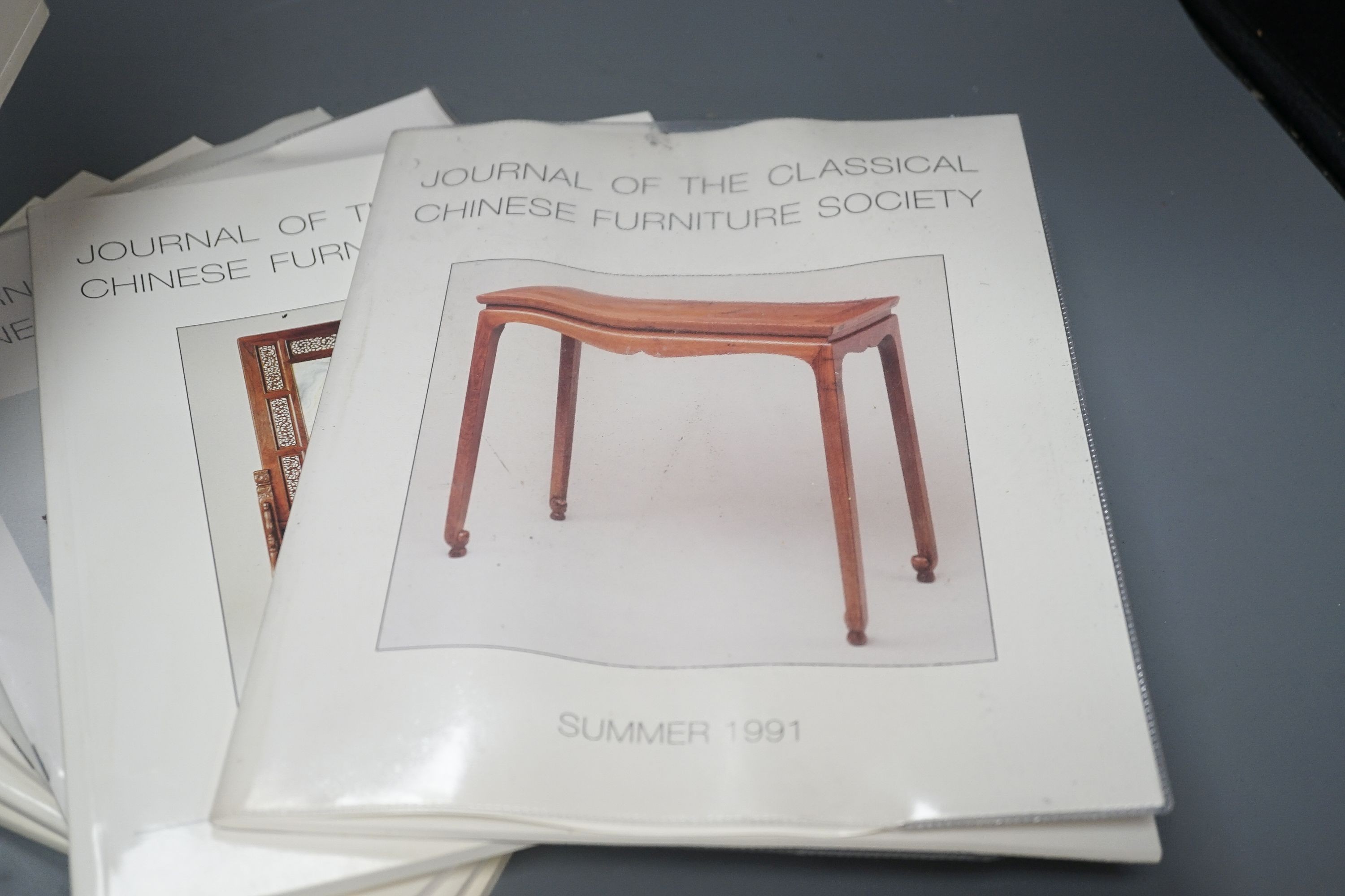 A quantity of ‘Journal of the Classical Chinese Furniture Society’ and other Chinese furniture catalogues